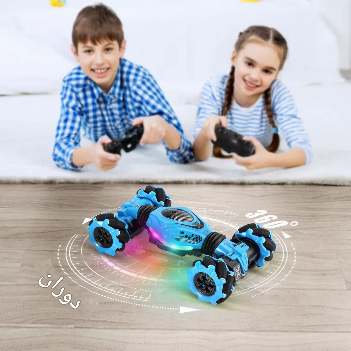 ⁦سياراة الدوارة جهاز التحكم عن بعد أو ساعة اليد⁩ - الصورة ⁦4⁩