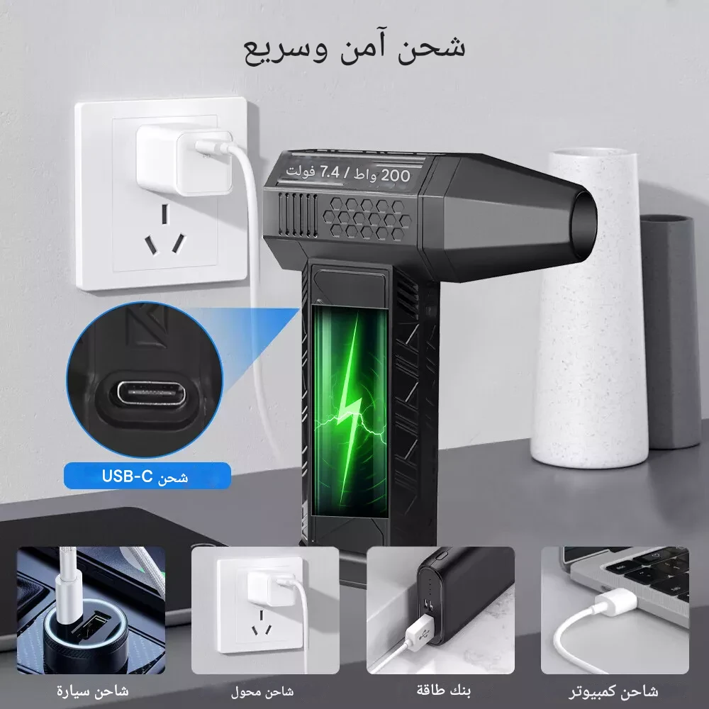 ⁦مروحة توربو صغيرة، مروحة توربو نفاثة 5 في 1⁩ - الصورة ⁦8⁩