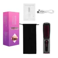 مشط تجعيد وتمليس الشعر لاسلكي 2 في 1 - Image 7